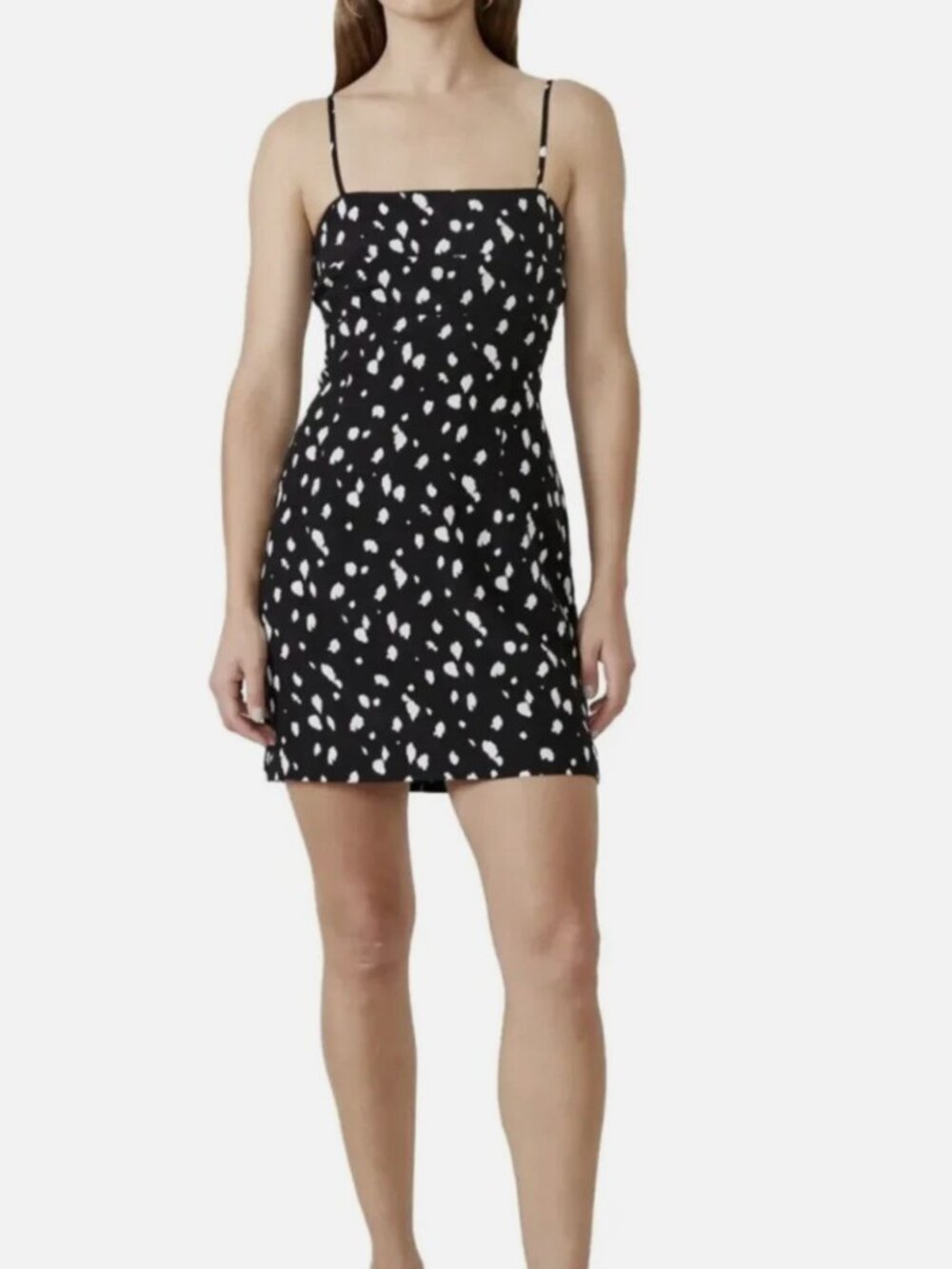 Bardot Black Slip Dress, Graphic Spot, Mini Women’s size 12
